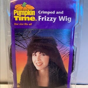 NWT & Vintage Pumpkin Time Crimped & Frizzy Wig